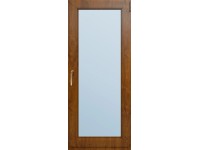Dveře balkónové plastové 4-komorové, 2-sklo, zlatý dub, 2100 x 800 mm, P