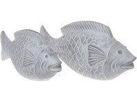 Dekorativní figurka ryba z terakoty 12,5 x 9,5 x 25,5 cm