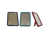 Kosmetické plastové zrcátko, různé barvy, 13,5 x 18 cm