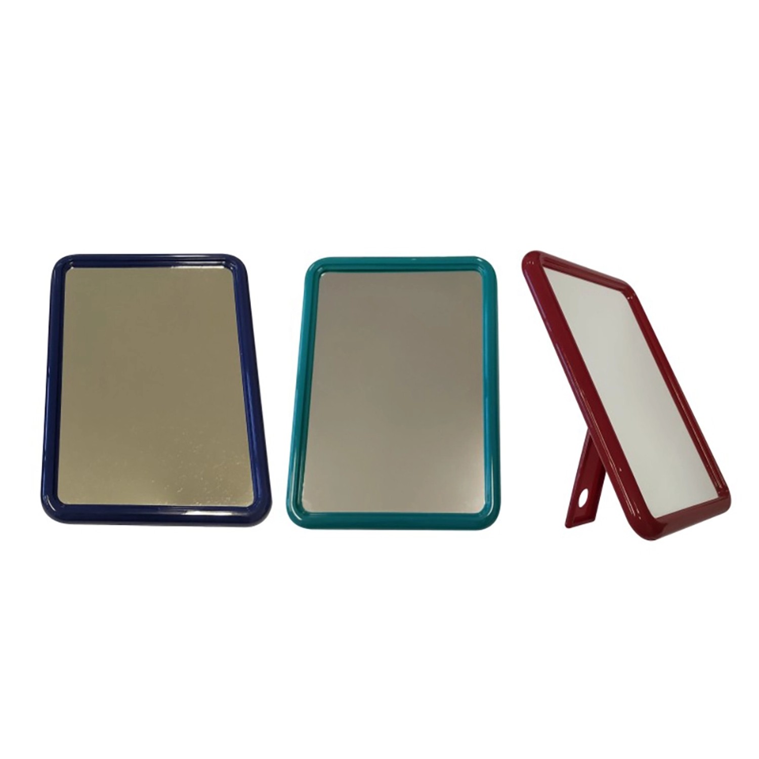 Kosmetické plastové zrcátko, různé barvy, 13,5 x 18 cm