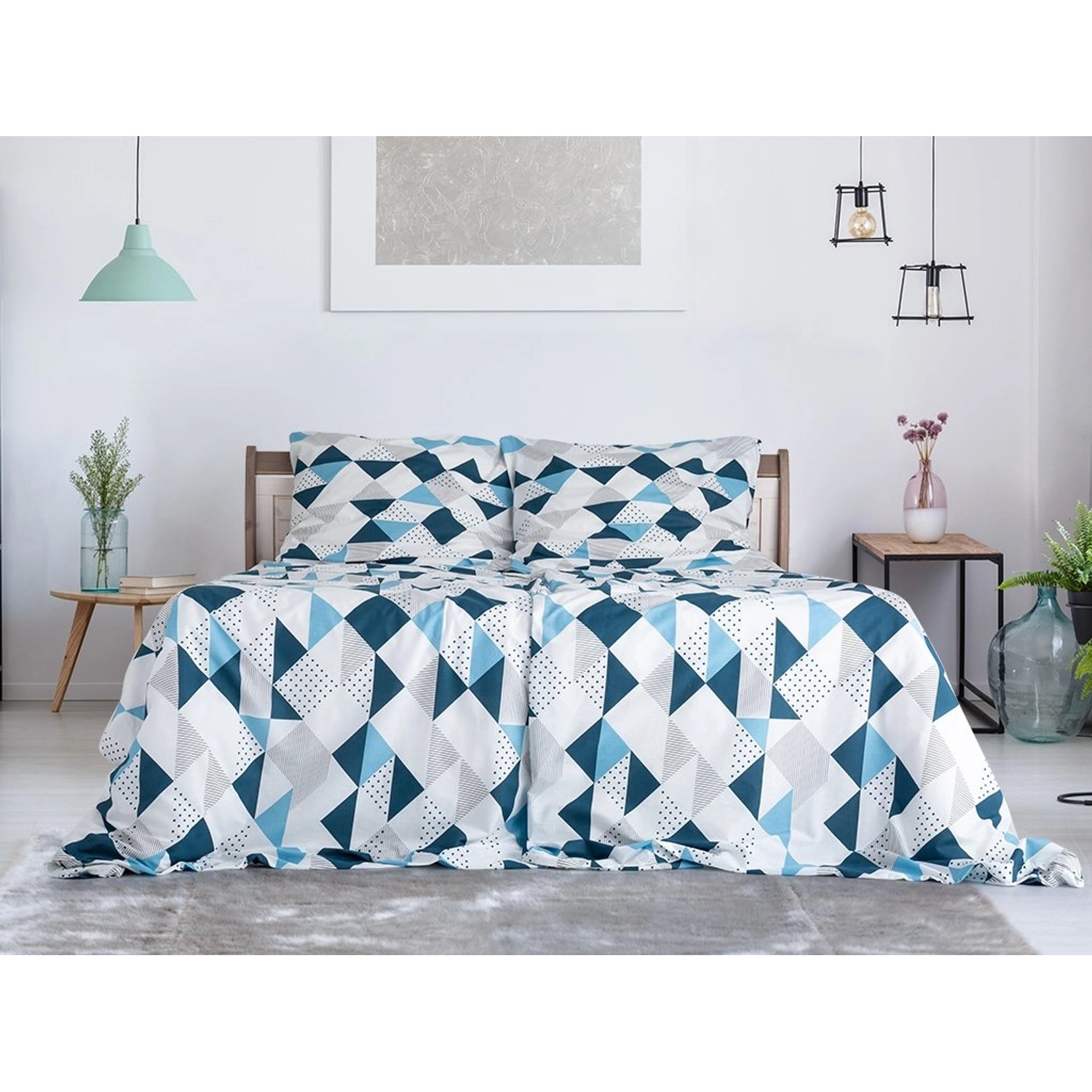 B.E.S. - Petrovice Povlečení krep Top Class, Diamanty, 140 x 200 cm