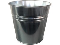 Zinkový obal na květináč, pr. 25 x 22 cm