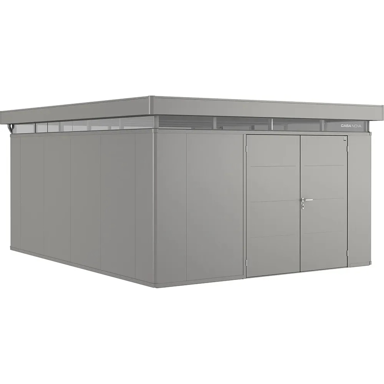 Biohort Plechový zahradní domek CasaNova 4 x 5 křemenově šedá, 530 x 430 cm, P