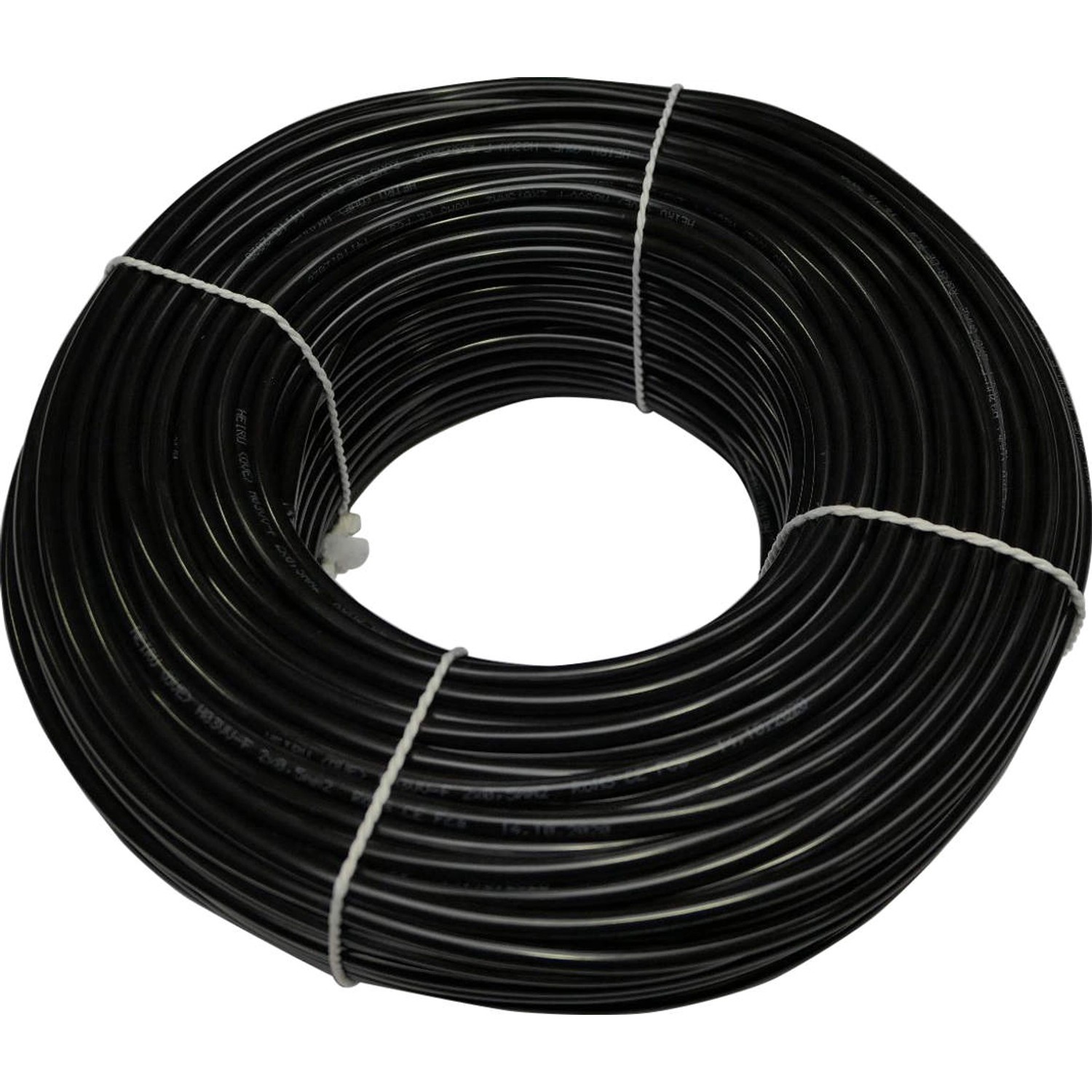 Silový kabel H03VV-F 2x0,5 mm, černá - metráž