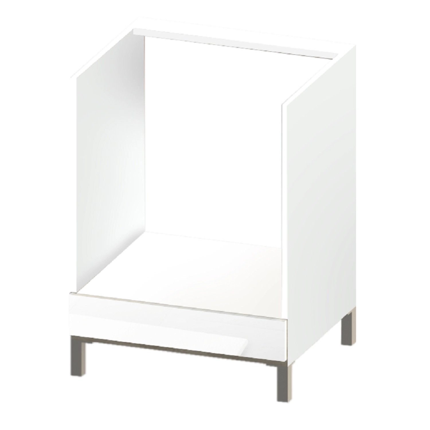 Black&White Style Spodní skříňka Nikki D60V lesklá bílá, 81,5 x 60 x 56,6 cm