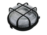 Lena-lighting Stropní/nástěnné svítidlo Round, E27, šedé, pr. 210 x 105 mm