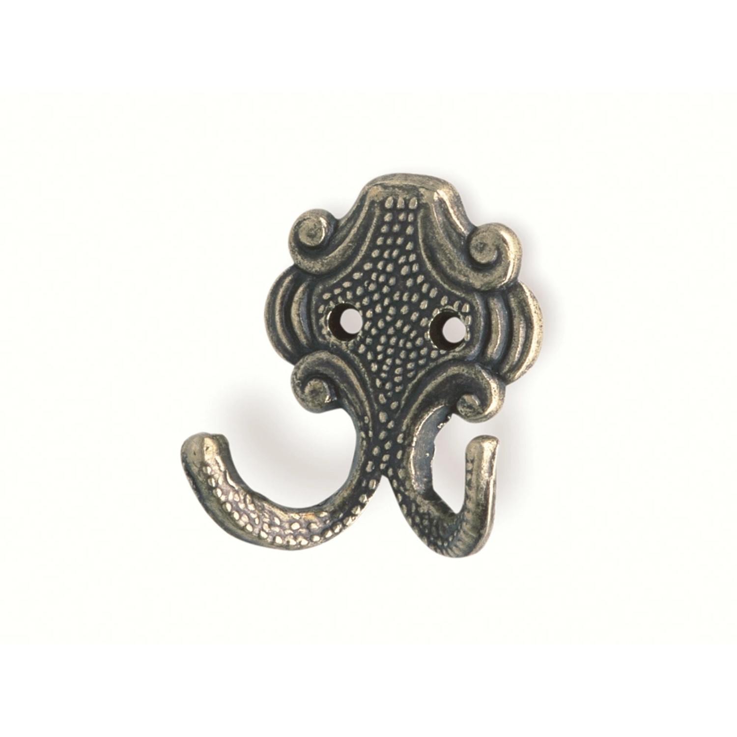 Háček 431 staromosazný leštěný 65 mm x 28 mm x 61 mm