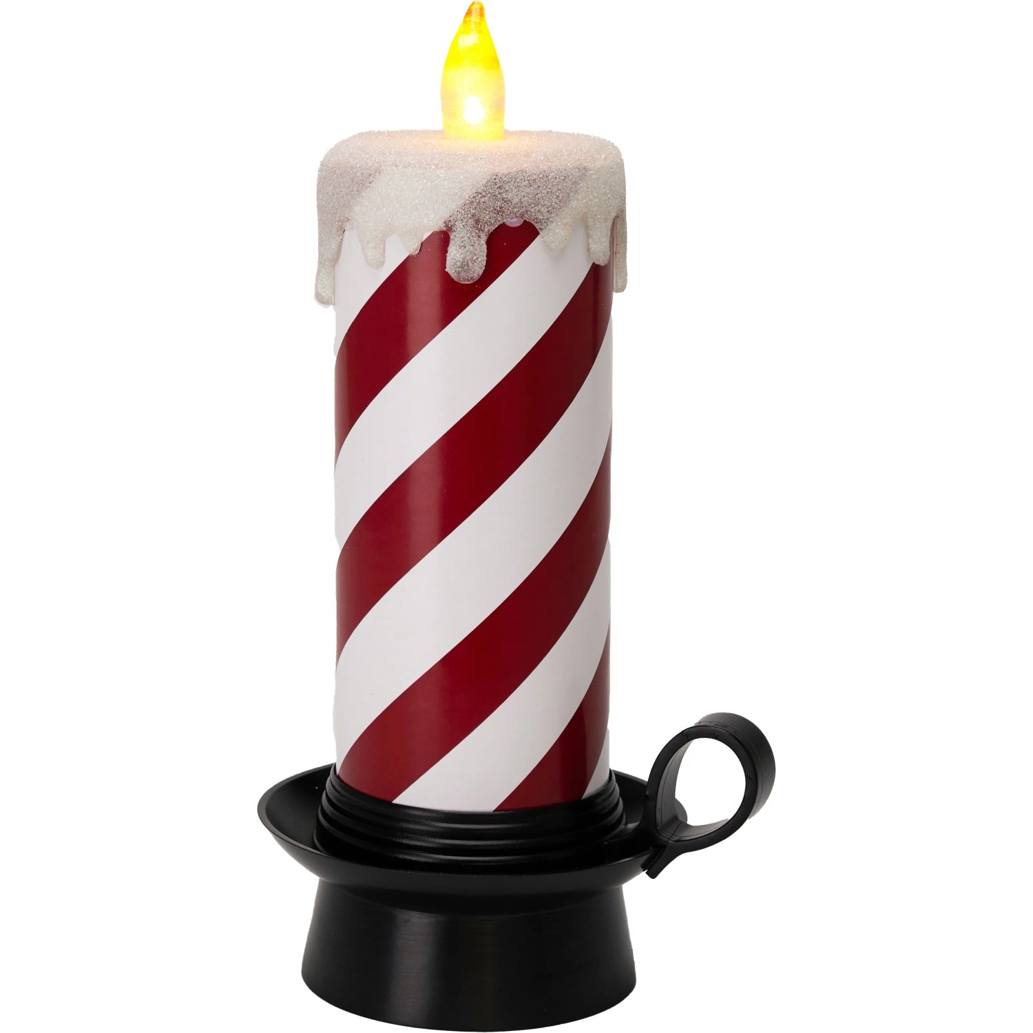 LED vánoční dekorace svíčka Candy papír/plast 15 x 12,5 x 29,5 cm