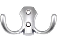 Hettich Nástěnný háček na kabáty Classic 1, zinek vzhled hliníku, 77 x 47 x 30mm Hettich Nástěnný háček na kabáty Classic 1, zinek vzhled hliníku, 77 x 47 x 30mm