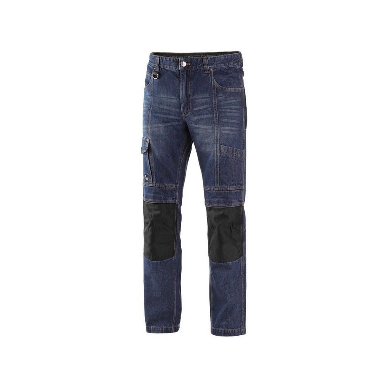 CXS Kalhoty pánské jeans NIMES I modro-černé 56