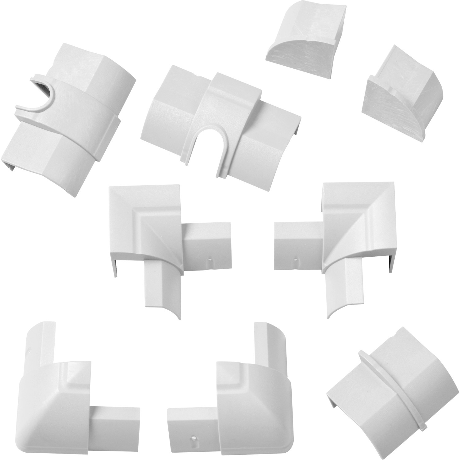 D-Line Sada příslušenství kabelových lišt, bílá, 22 x 22 mm