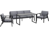 OBI Sestava zahradního nábytku Tamworth antracitová šedá 5dílná