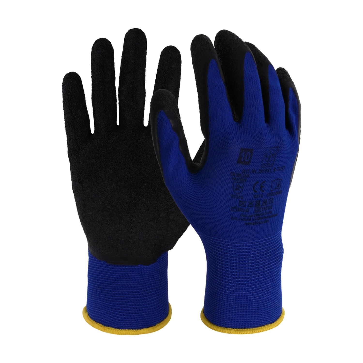 LUX Latexové pracovní rukavice, modré, vel. 10