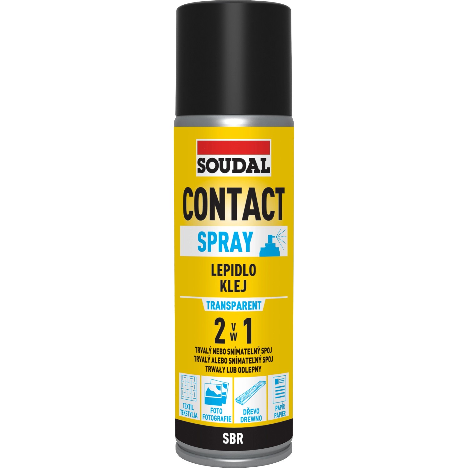 Soudal Lepidlo Contact Spray 2v1 300 ml