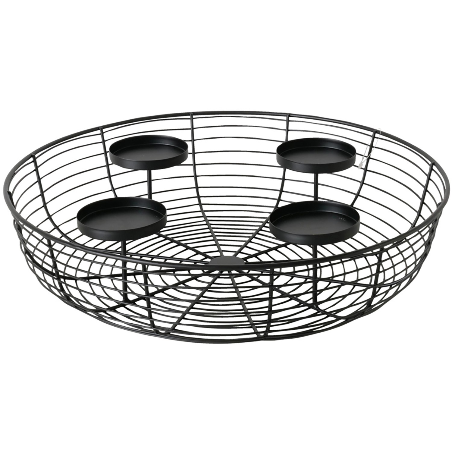 Boltze Svícen Matilde černý 36 x 8 cm