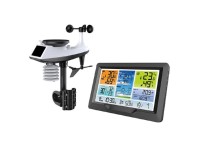 SOLIGHT Meteostanice TE90, LCD displej, teplota/vlhkost, tlak, RCC, černá