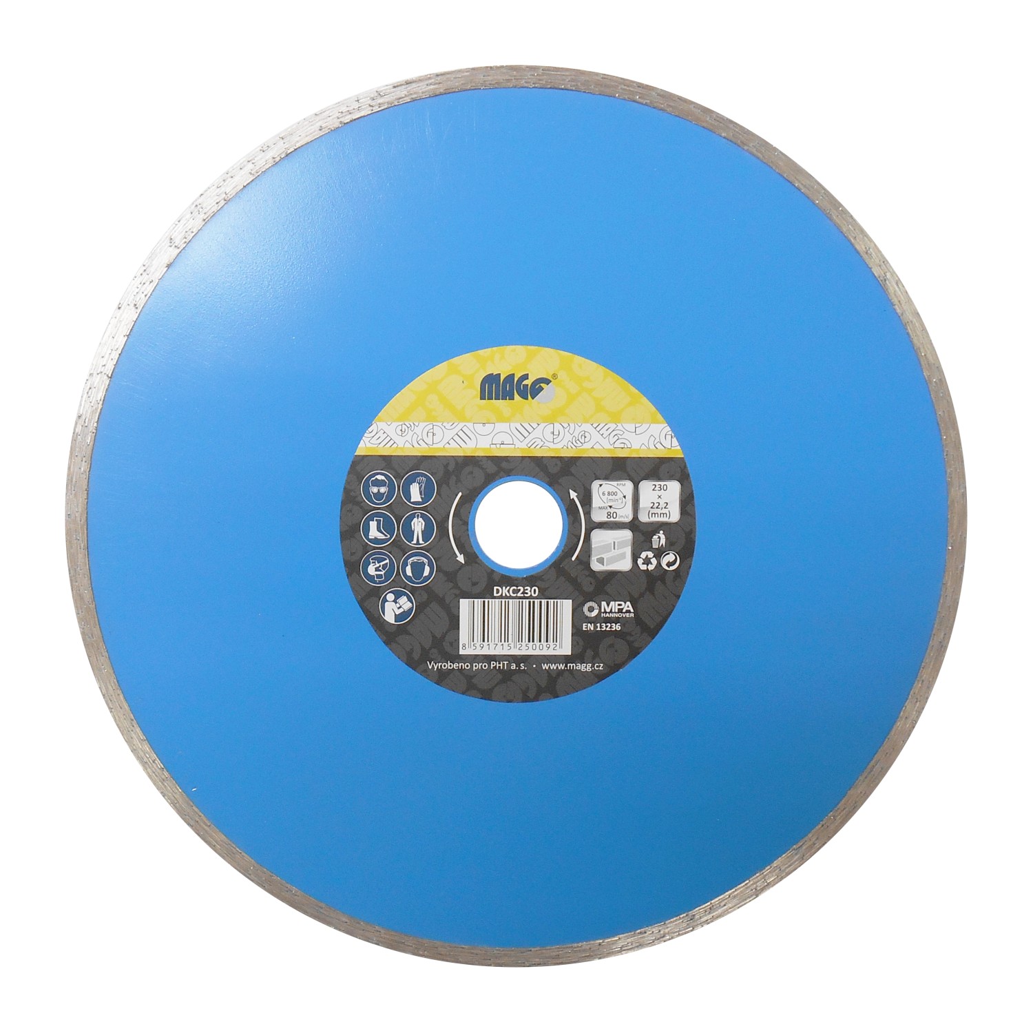 MAGG Diamantový kotouč celoobvodový 230 x 22,2 mm