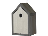 Ptačí budka borovice FSC® světle šedá - antracitová Ptačí budka borovice FSC® světle šedá - antracitová