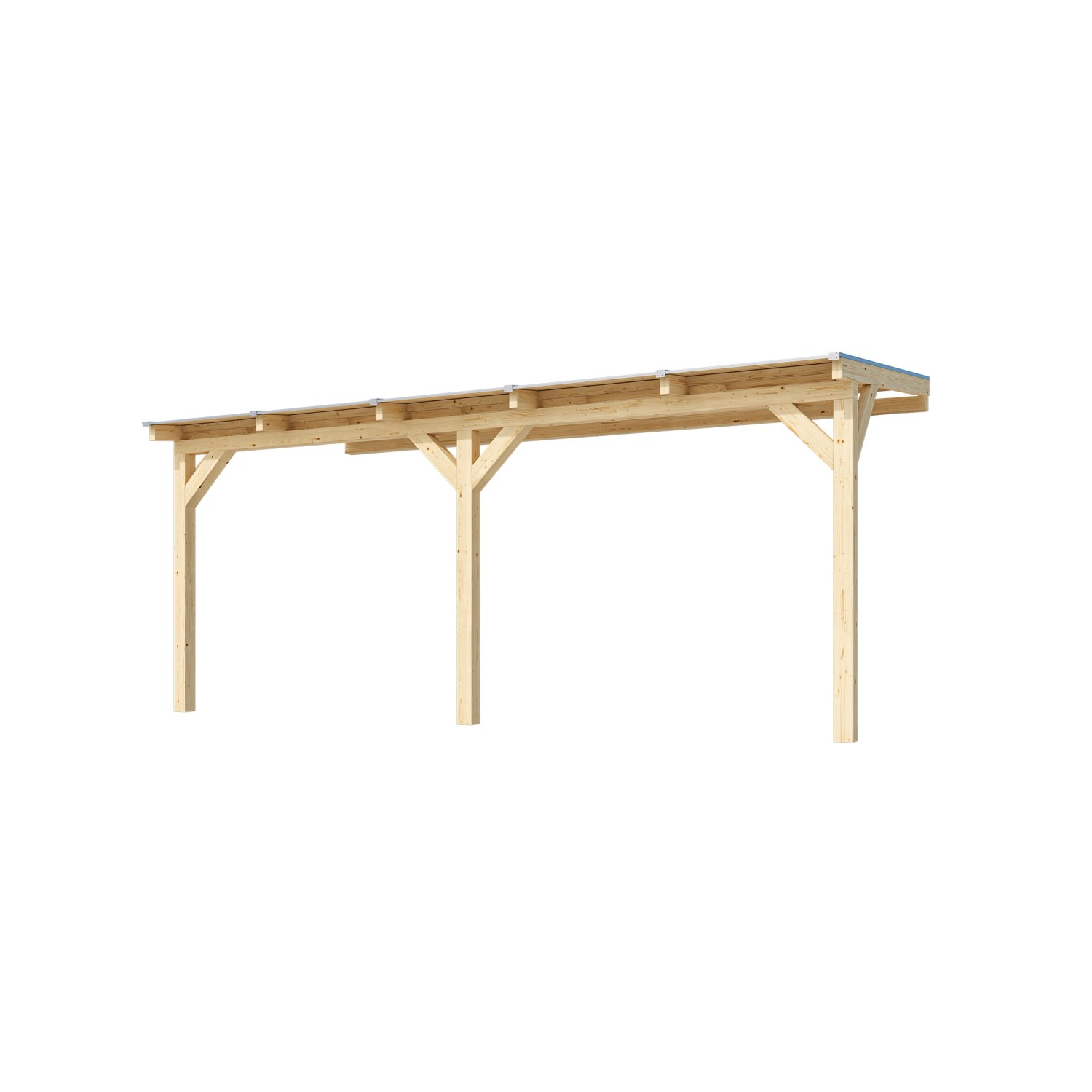 Weka Zastřešení terasy 672 vel. 2, přírodní, 541 x 275 cm