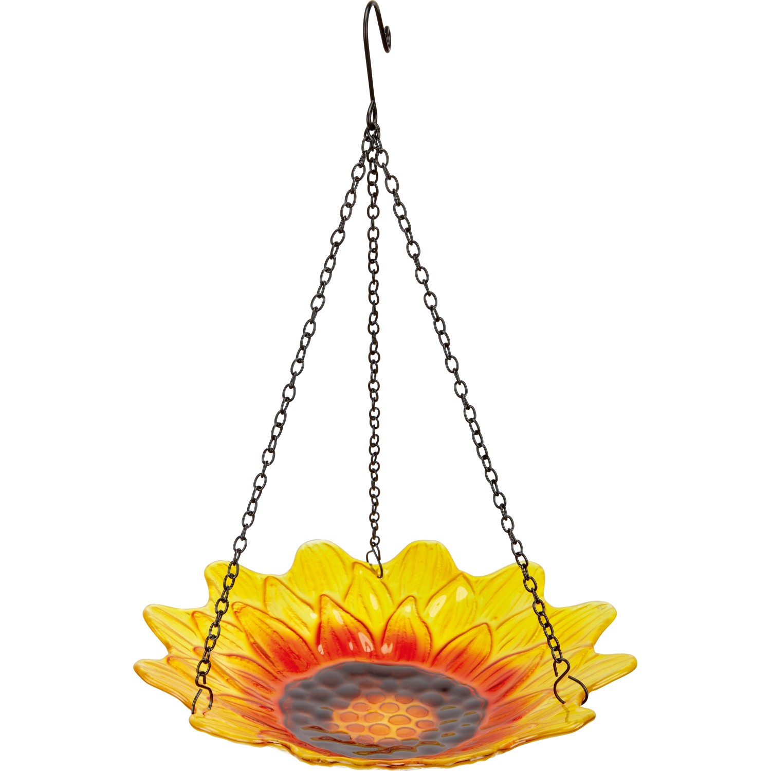 Závěsné pítko pro ptáky květina žlutá pr. 27 cm