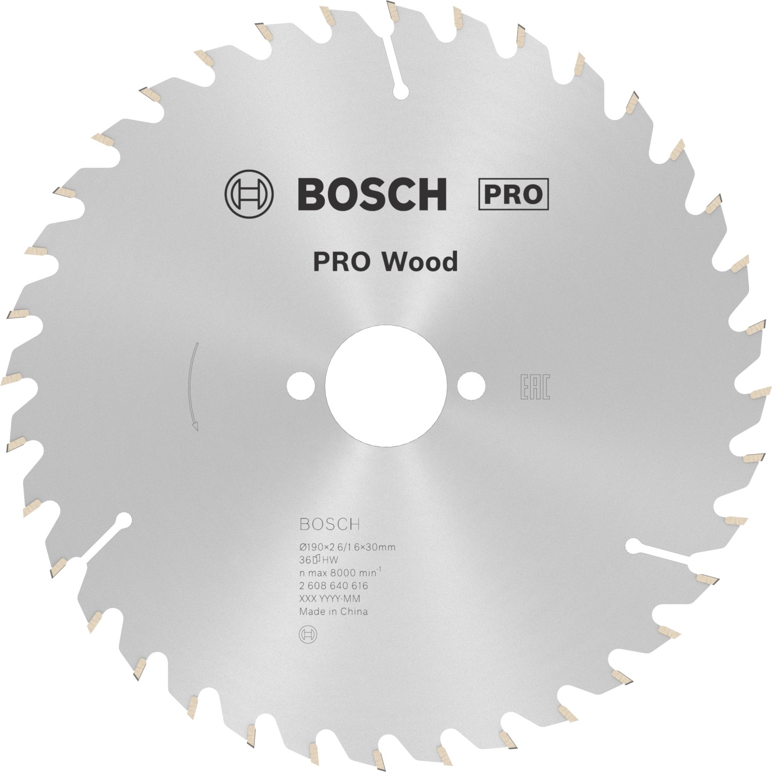 Kotouč pilový Bosch Optiline Wood 190×30×2,6 mm 36 z.