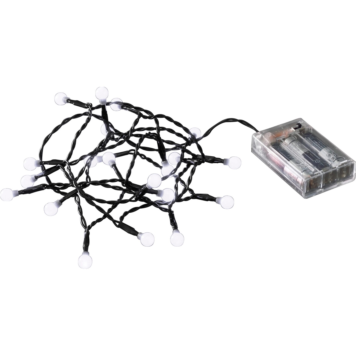 Konstsmide LED Globe světelný řetěz 20 LED diod studená bílá barva na baterie