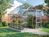 Vitavia Skleník Uranus 8300 ESG 3 mm eloxovaný hliník 257 x 321 cm