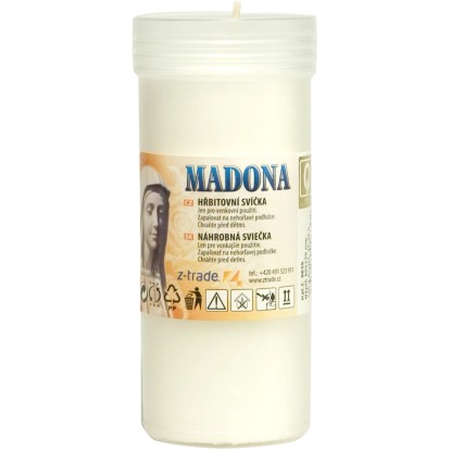 Náplň do hřbitovní lampy Madona, bílá, 120 g