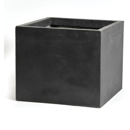 Mega Collections Květináč Clayfibre Cubi antracitová 65 x 65 x 50 cm