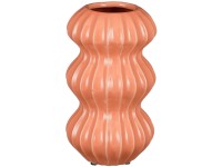 Mica Decorations Keramická váza Pippa, růžová, pr. 13 x 23 cm