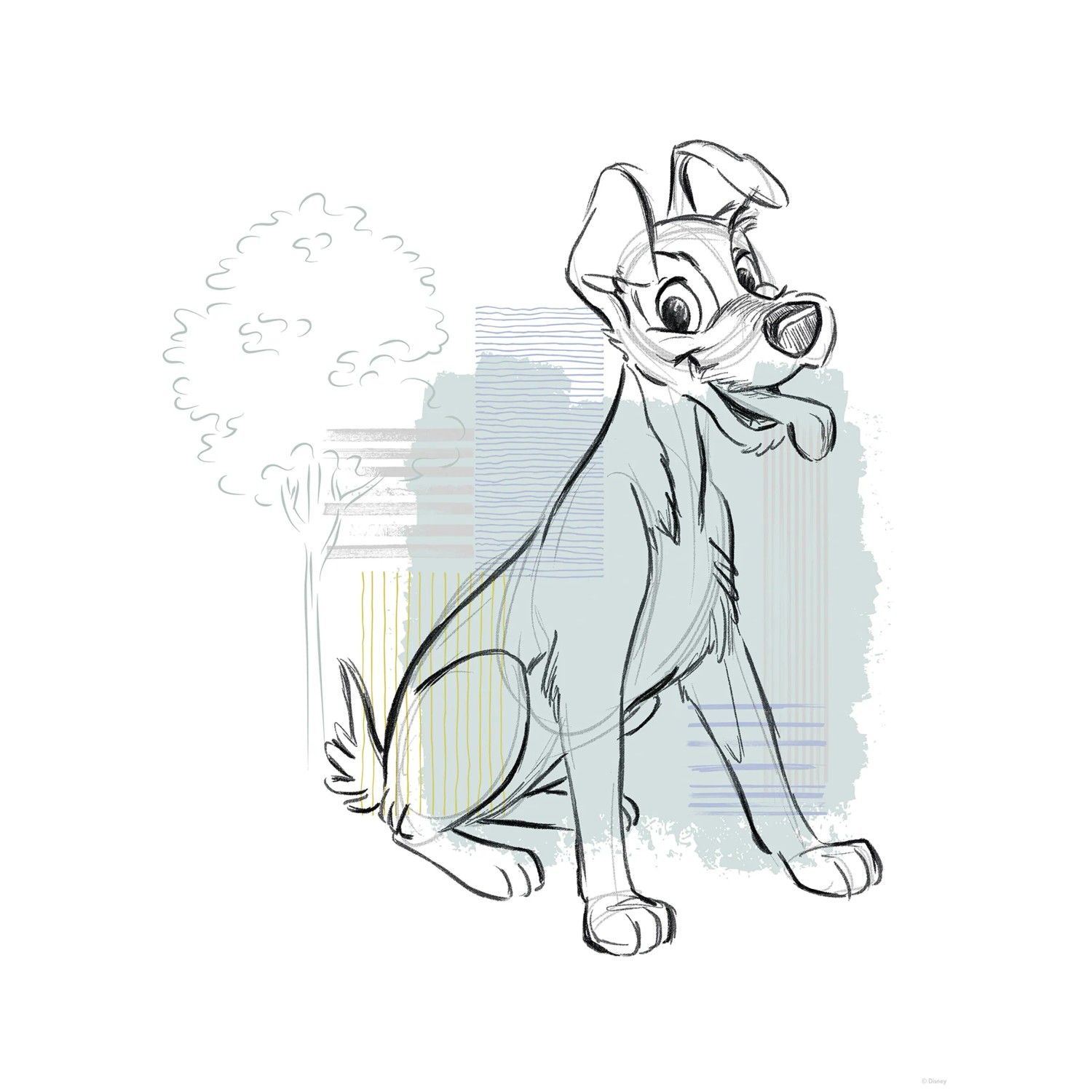 Komar Plakát Disney Lady and the Tramp Hello Tramp 30 x 40 cm