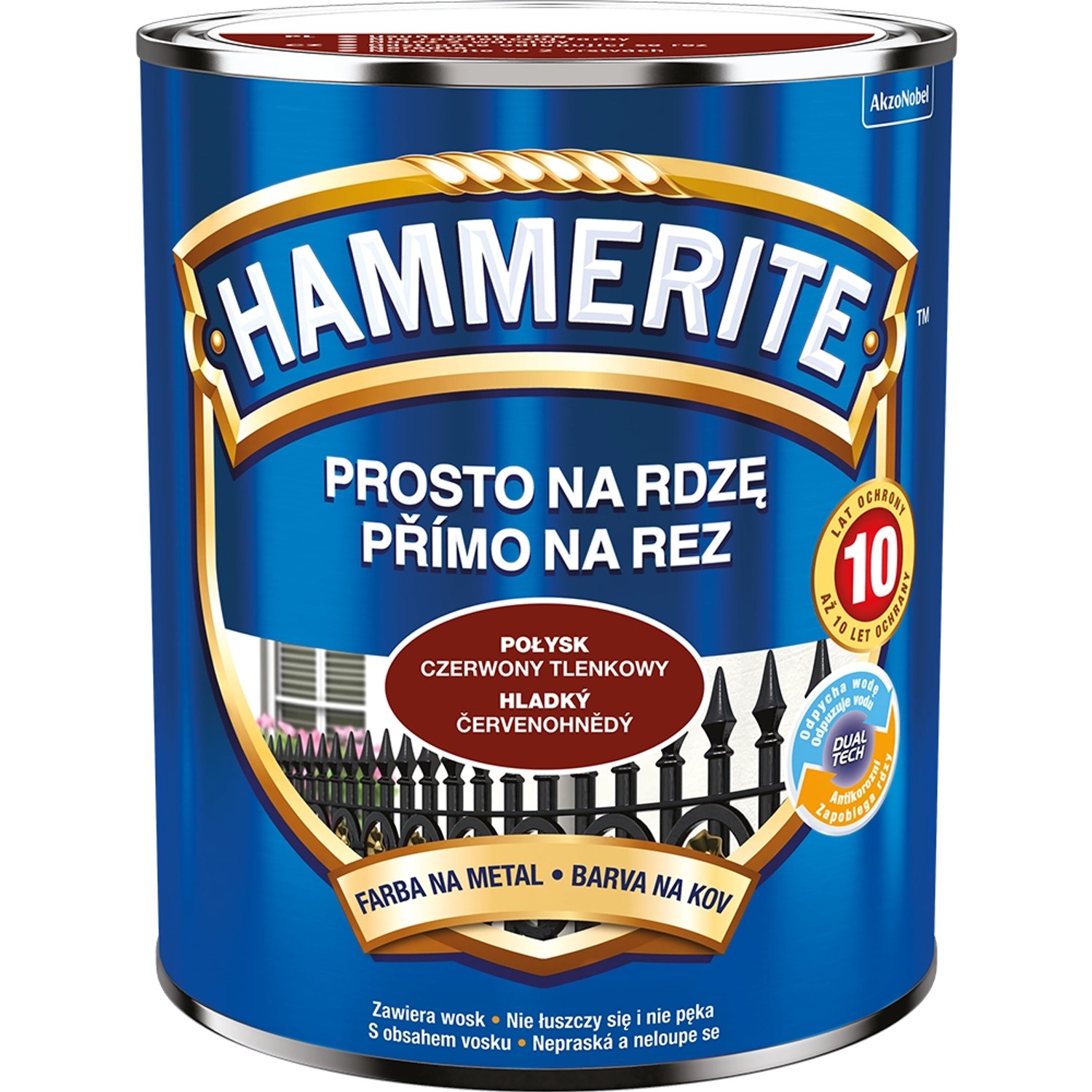 Hammerite hladká červenohnědý 0,7 l