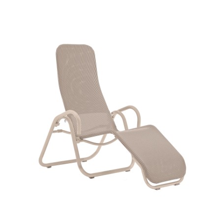 Acamp Opalovací zahradní lehátko Calypso toffee 137 x 75 x 107 cm