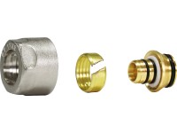 PIPETEC Závitová kompresní přechodka KV20M měděná, 20x2 x EK 3/4