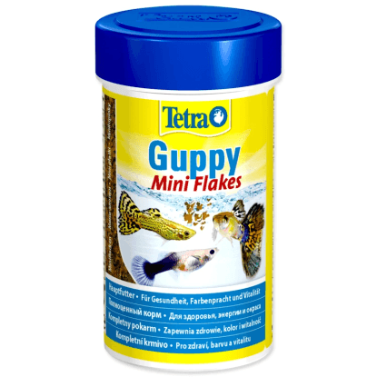 Tetra Krmivo pro paví očka, halančíky a ost. živorodky Guppy Mini Flakes 100 ml
