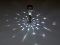 OBI LED solární svítidlo s trnem Cameri stříbrné