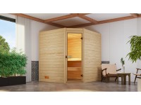 Weka Sauna z masiv.dřeva Valida rohová 1.8 GT bez kamen přírodní 189 x 172 cm