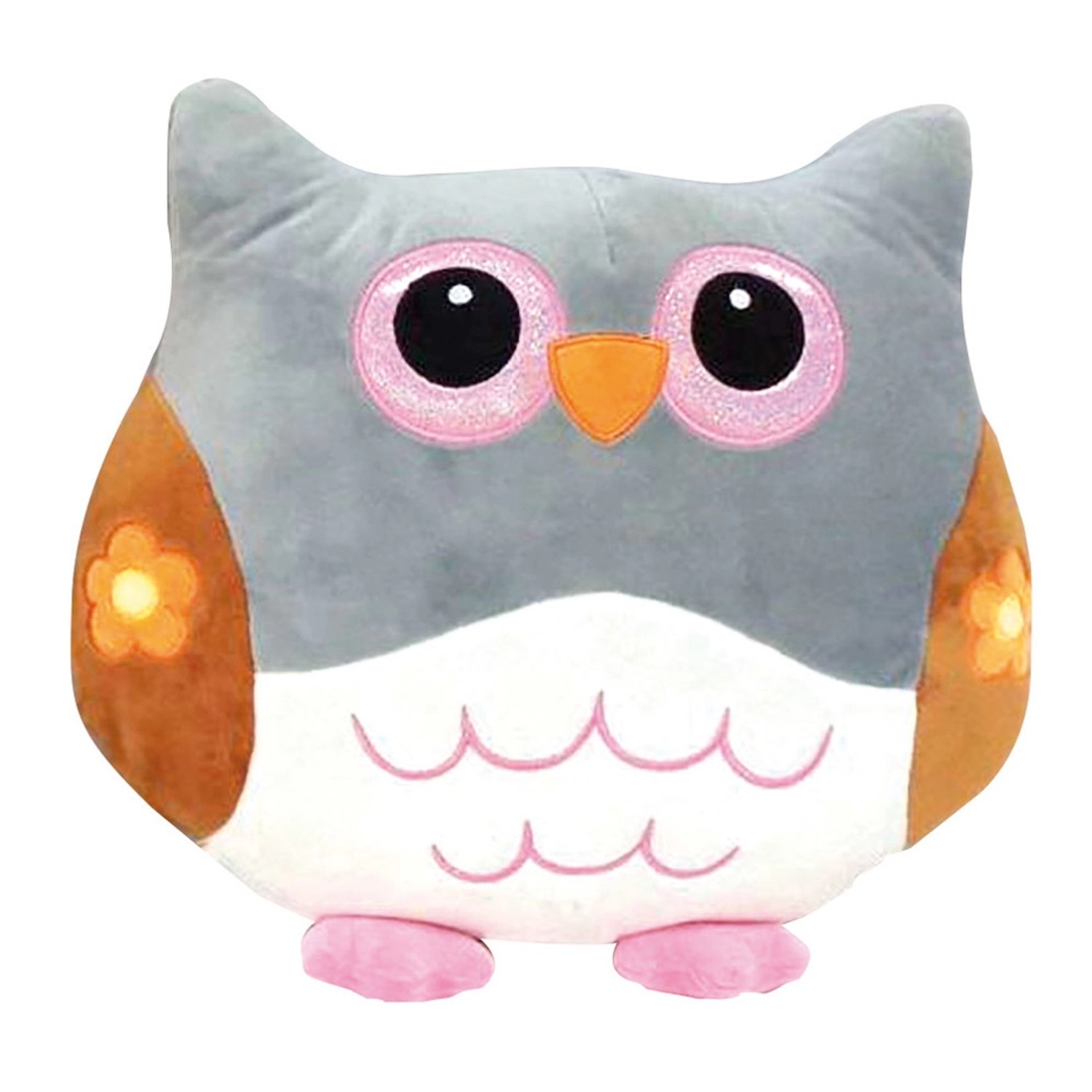 Plyšový polštář sova 30 x 40 cm