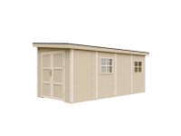 Timbela Zahradní domek - přístavba M940B z LP SmartSide, přírodní, 236 x 486 cm