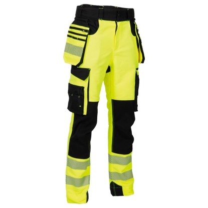NINE WORTHS Pracovní kalhoty HI-VIS ROCKET fluorescenční žlutá, vel. 56