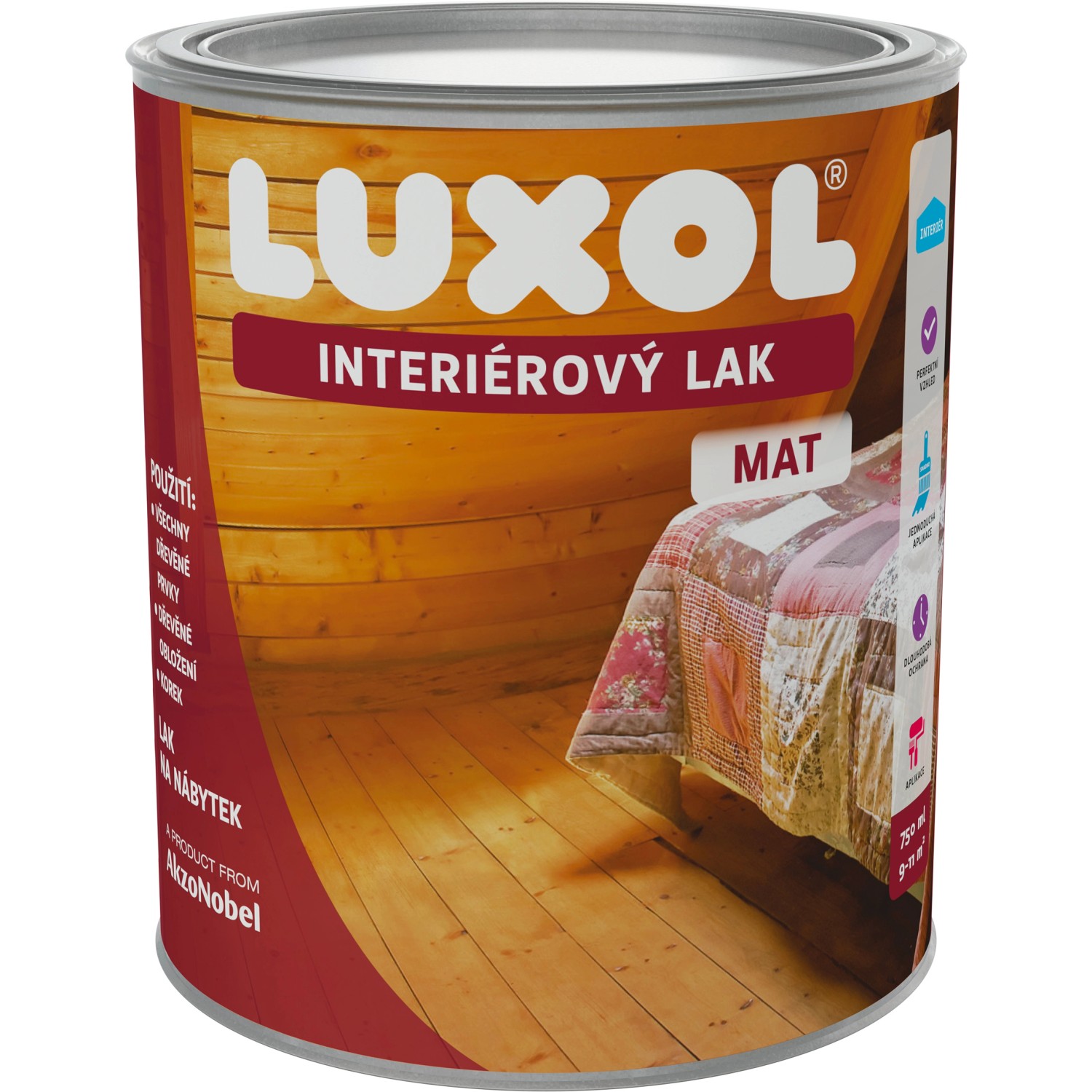 Luxol interiérový lak mat 0,75l