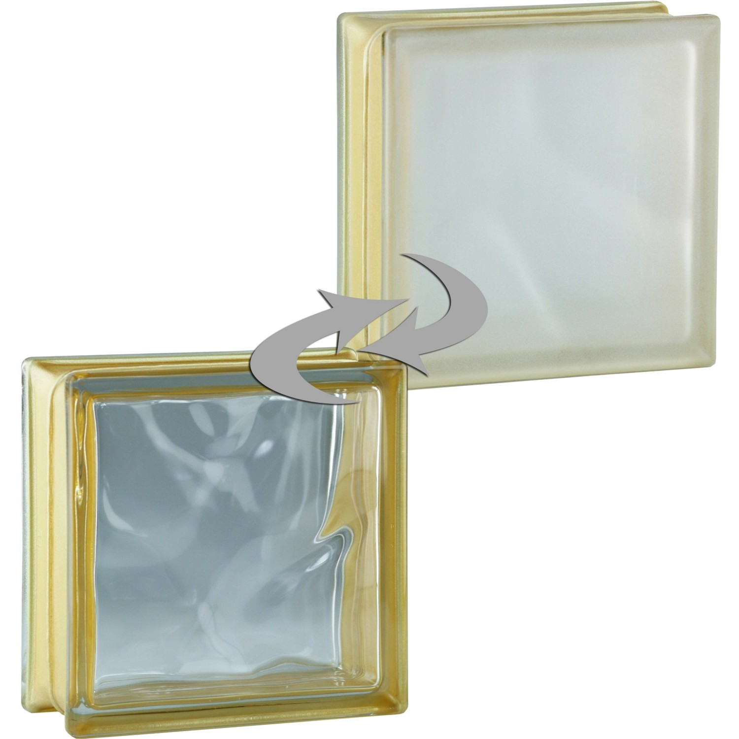 Fuchs Design Luxfera BM Cloud Reflex lesklá/mlč.sklo, zlatá, 19 x 19 x 8 cm