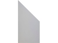 GroJaPremo HPL panel zkosený, Uni Grey, 90 x180/90 x 0,8 cm