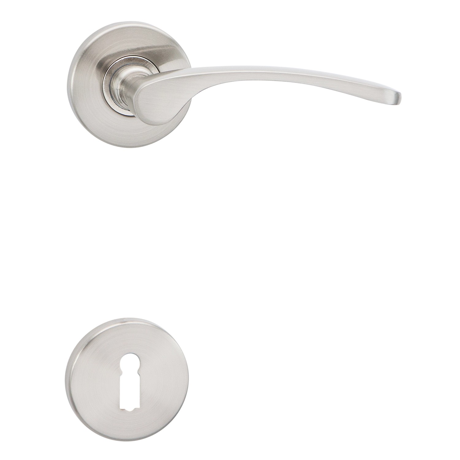 Cobra Rozetové dveřní kování LAURA-R BB, nikl matný