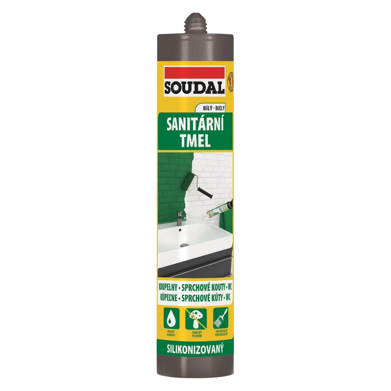 Levně SOUDAL Sanitární tmel bílý 280 ml