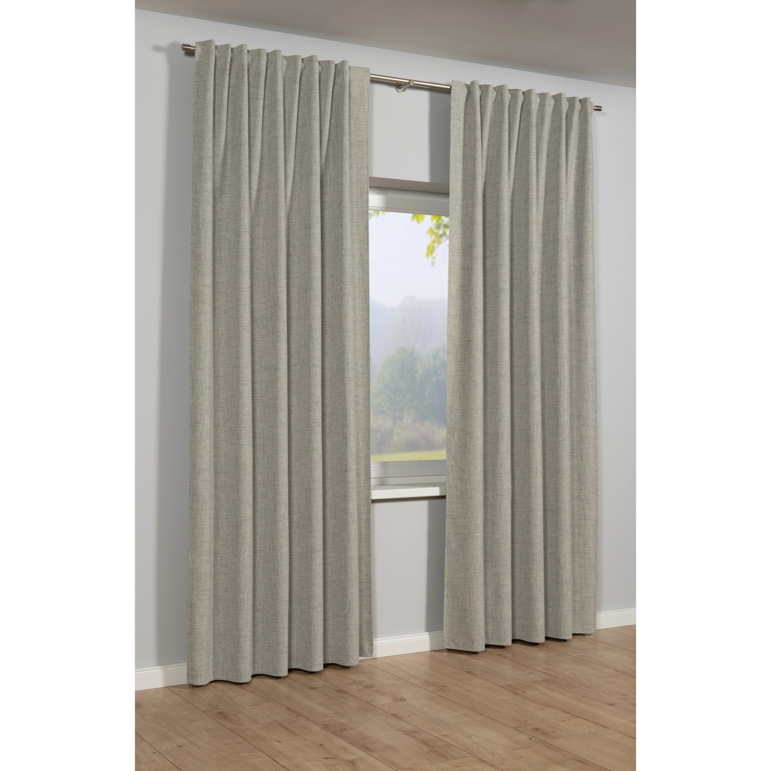 Bennetti Závěs se skrytými poutky natural 245 x 140 cm