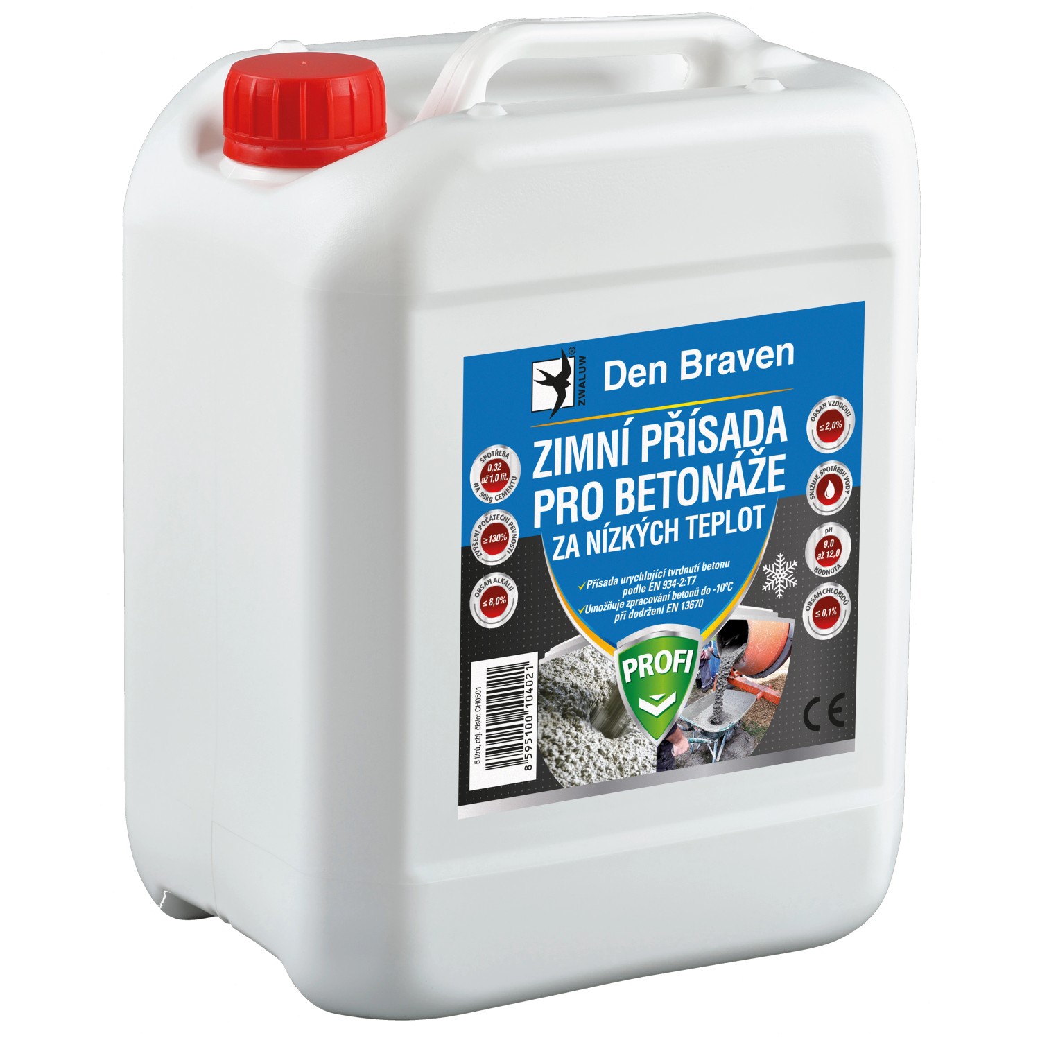 Zimní přísada pro betonáže za nízkých teplot 5 litrů RL