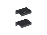 Roca Úchytky pro umyvadlové skříňky Micro, černá, 52 mm, 2 ks