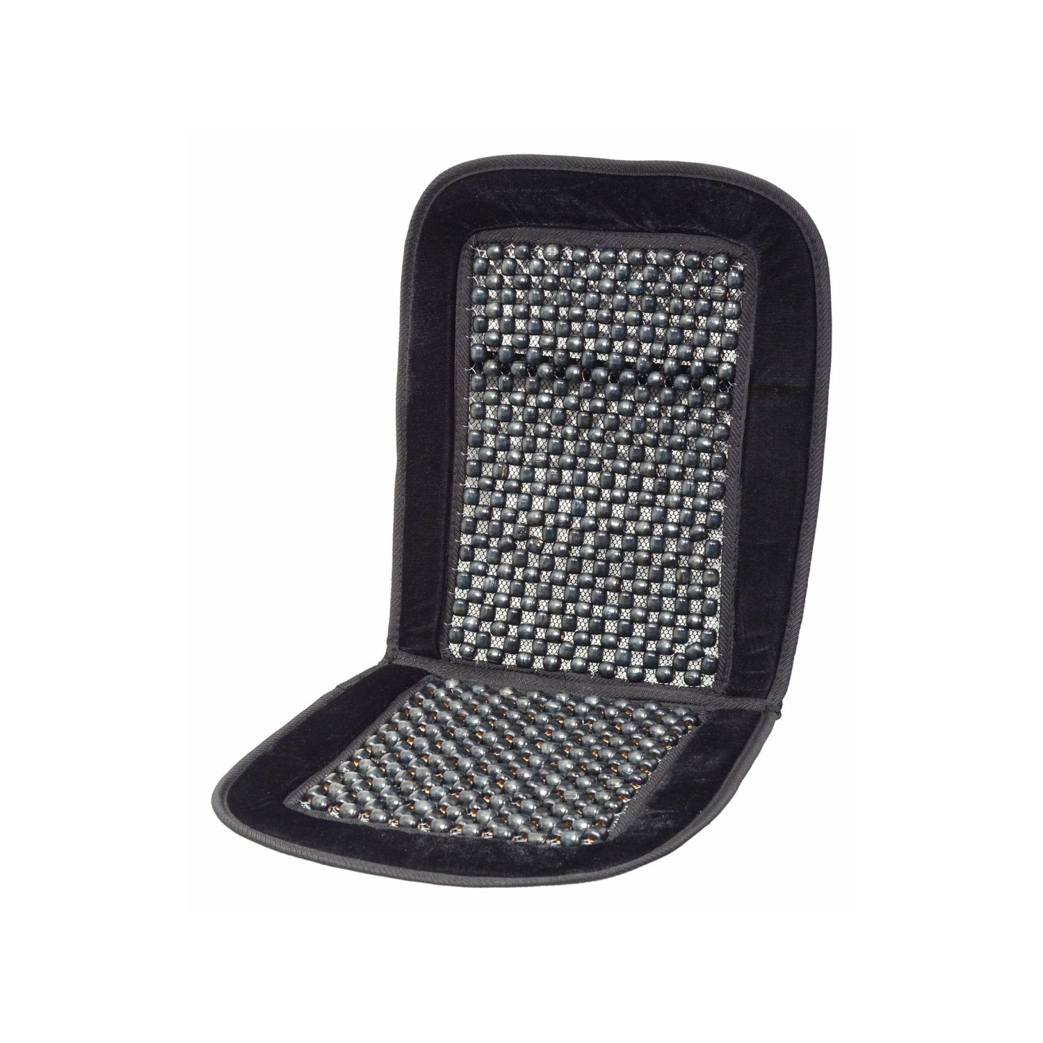 Compass Potah sedadla kuličkový s lemem černý 93x44cm