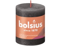Bolsius Svíčka válcová Rustic Stormy Grey 68 x 80 mm